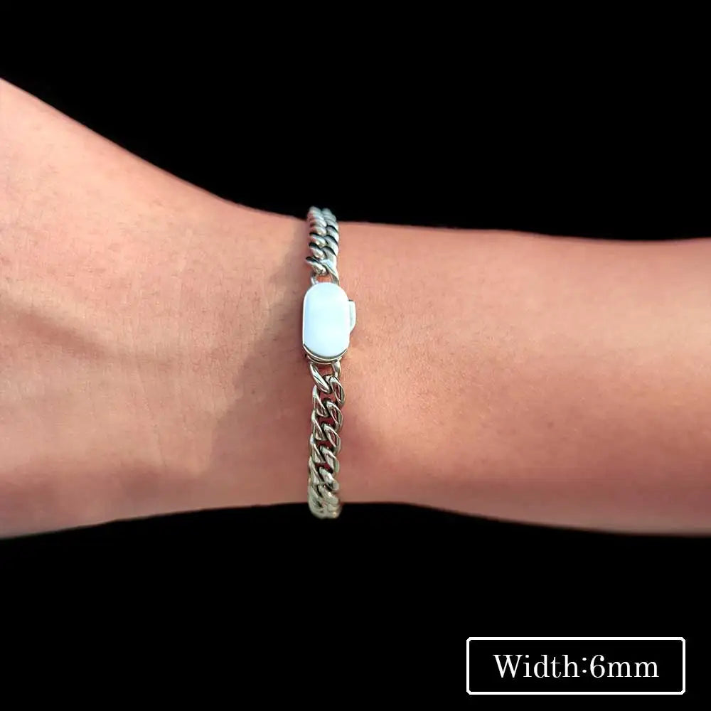 Pulseira Banhada a ouro 18K ou prata de aço