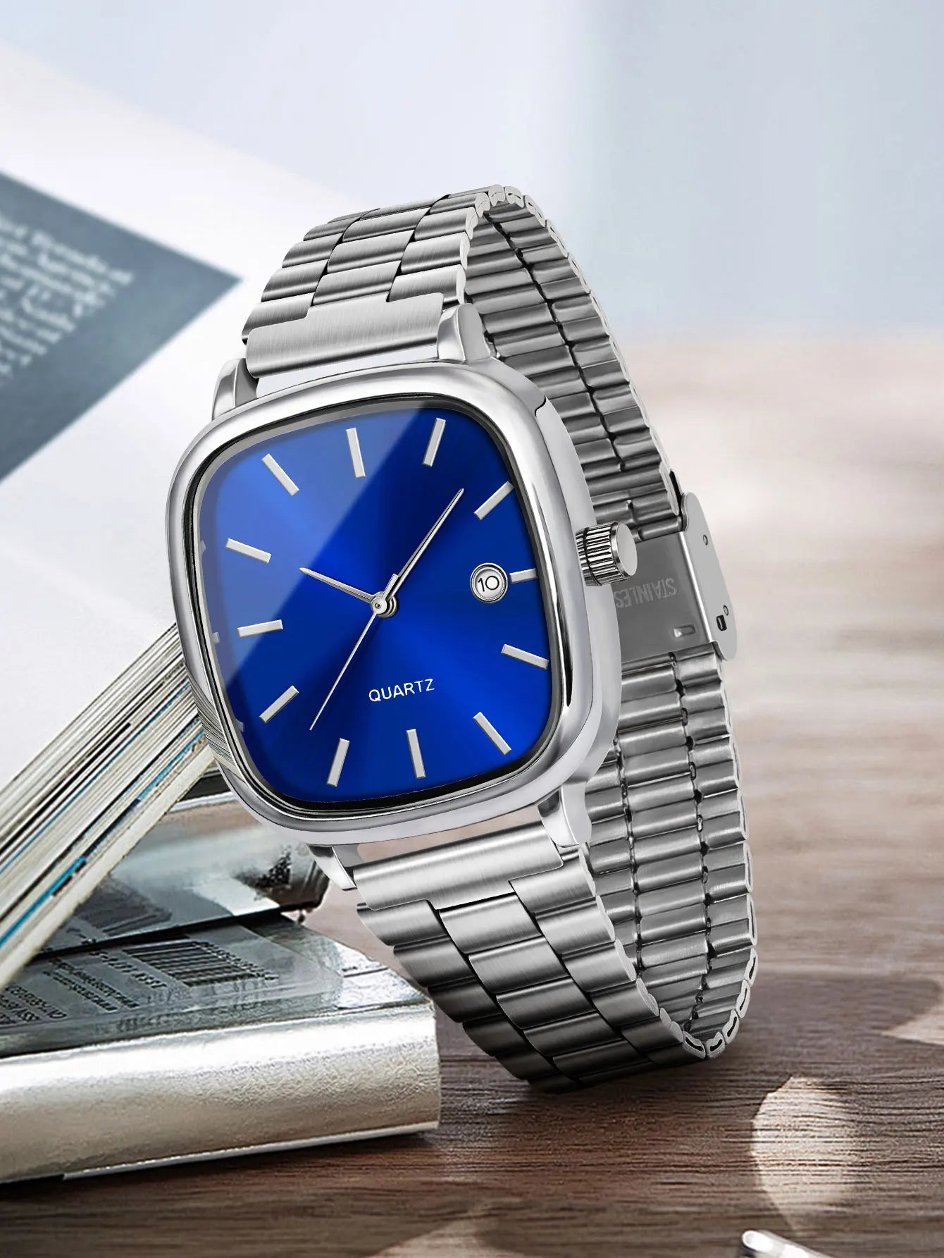 Relogio Quartz Quadrado