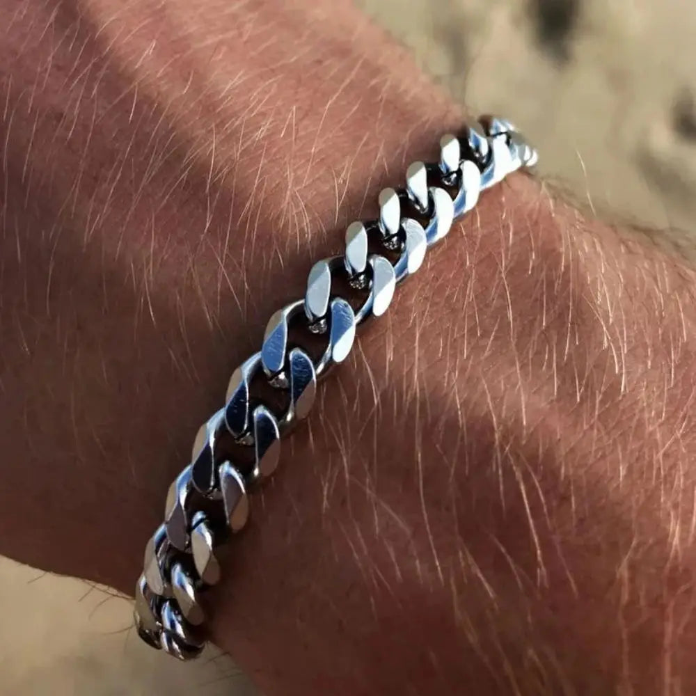 Pulseira prata e dourada