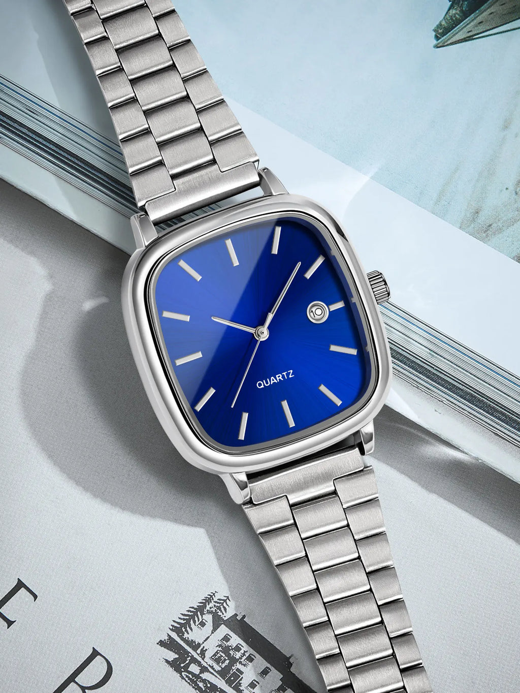 Relogio Quartz Quadrado