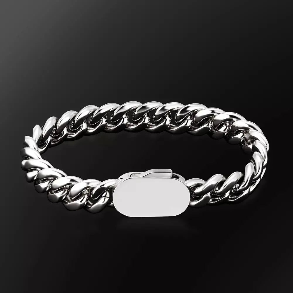 Pulseira Banhada a ouro 18K ou prata de aço