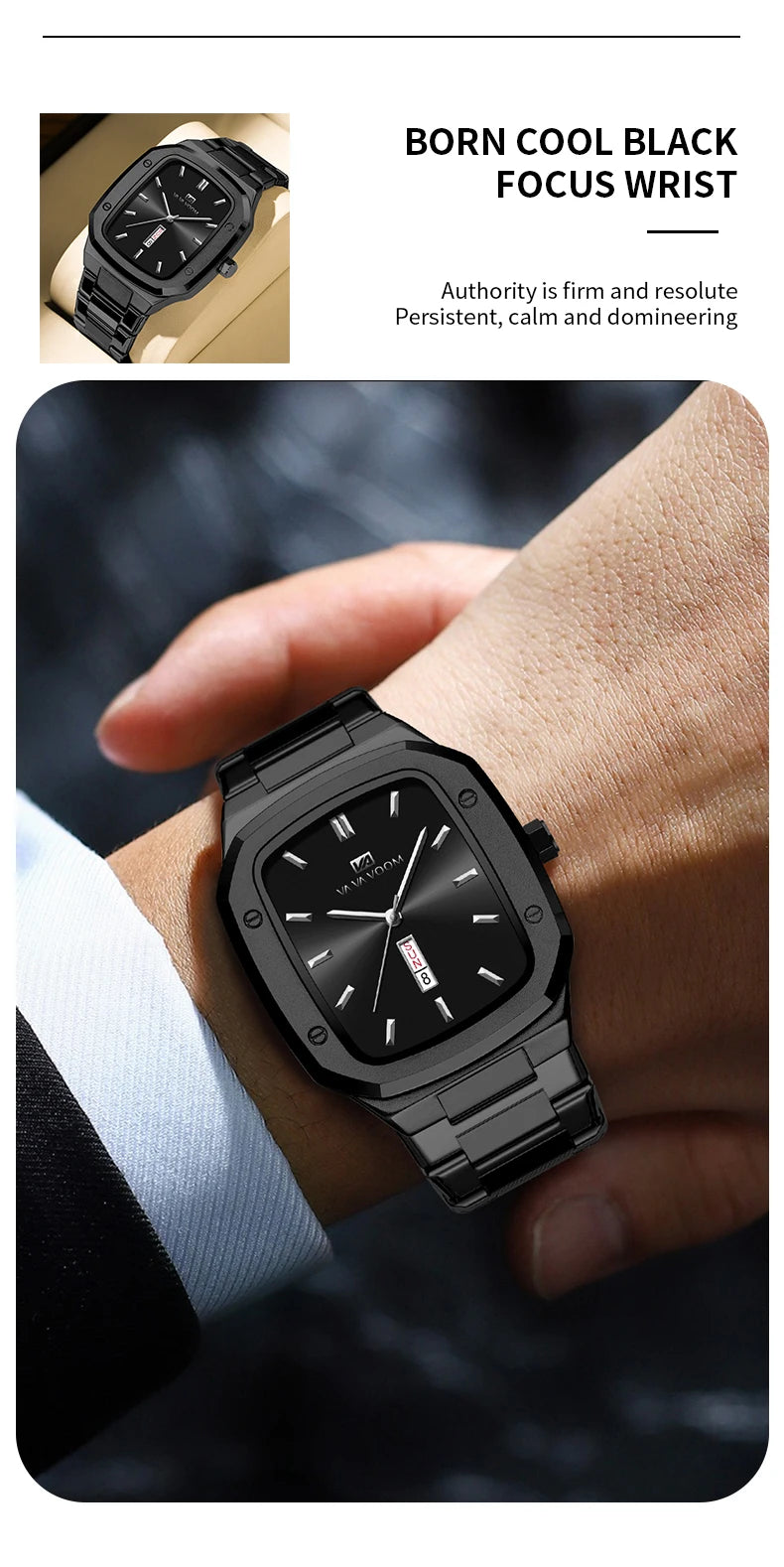 Relogio VA VA VOOM quadrado